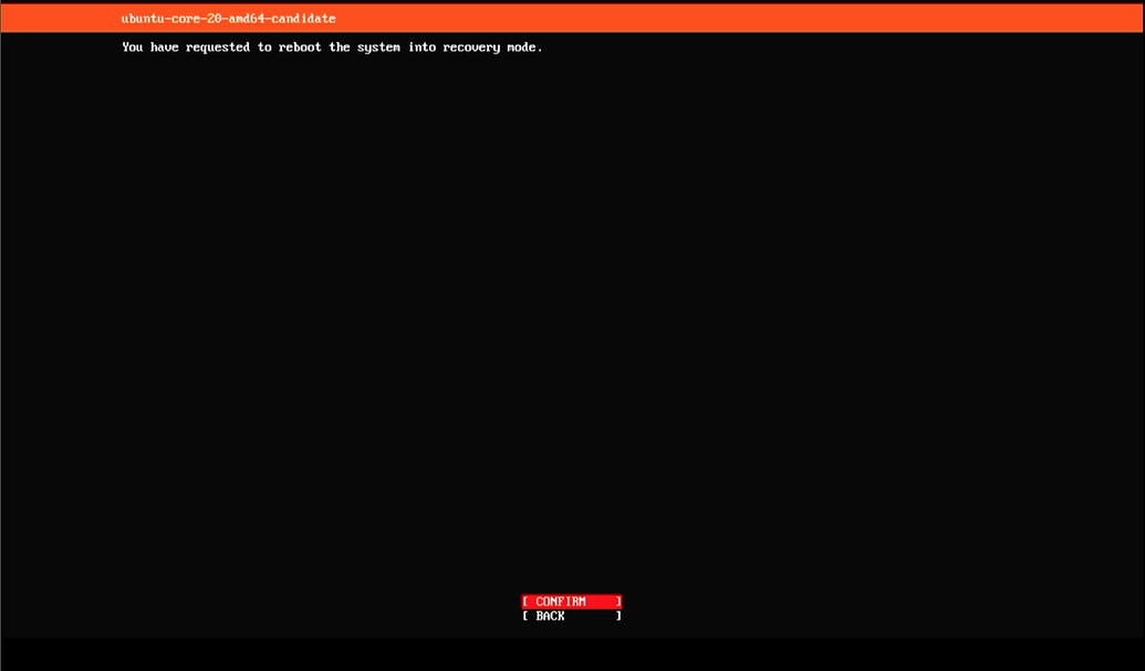 How to boot Ubuntu Core in recovery mode Ubuntu