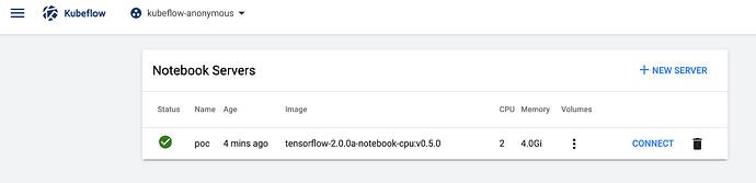 Kubeflow Jupyter Dashboard alt_text