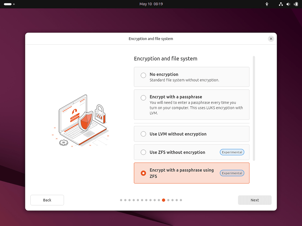 Ubuntu Desktop 25.04: installer: the meaning of experimental, for root ...