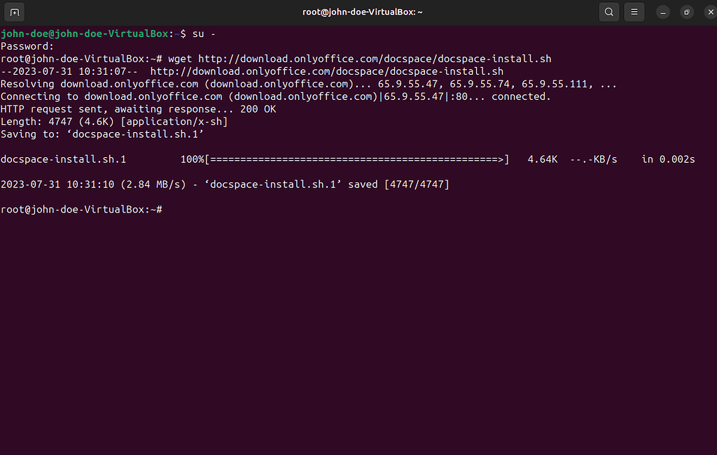 How to install ONLYOFFICE DocSpace Server on Ubuntu using Docker ...