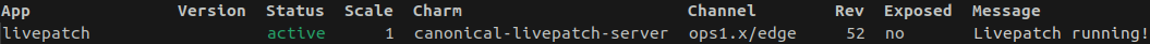 livepatch-status